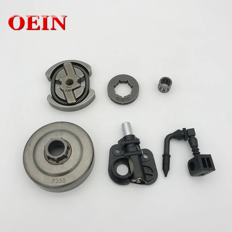 

3/8" 7T Clutch Drum Sprocket Rim Bearing Oil Pump Drive Set fit PARTNER 420 390 350 351 352 370 371 Chainsaw Spare Parts