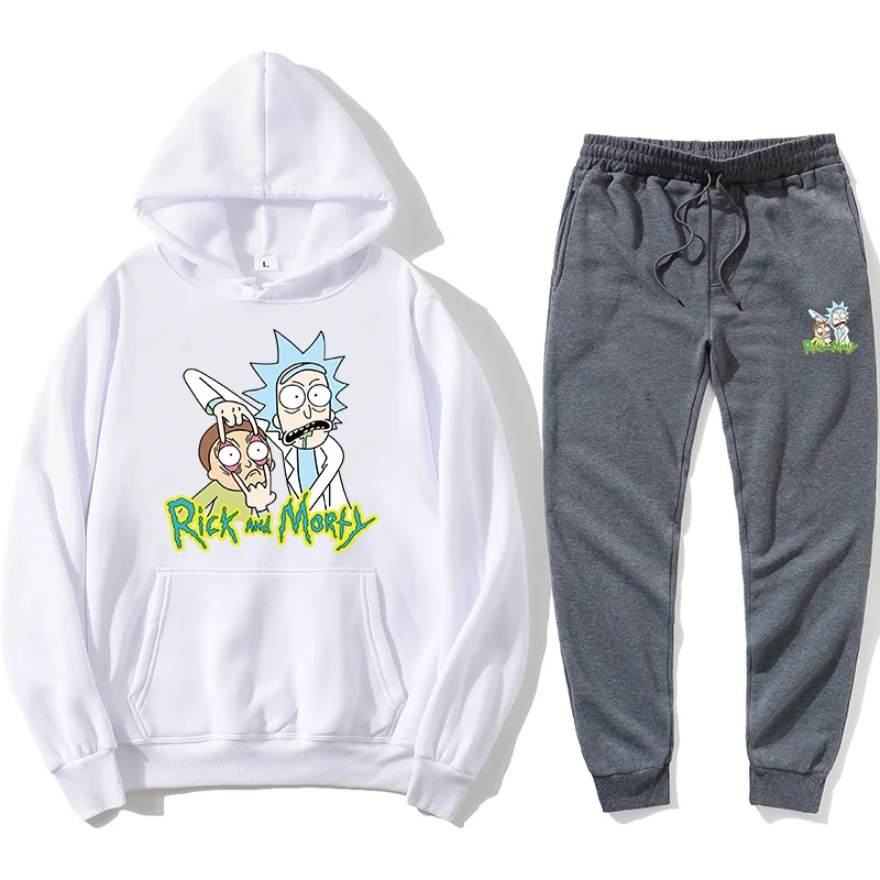 

Popular print Rick and moti sports suit men's cartoon Hoodie fashion street Hoodie long sleeve casual suit Rick Morti