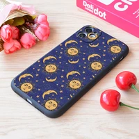 for iphone vintage moon and sun stars celestial print soft matt apple case