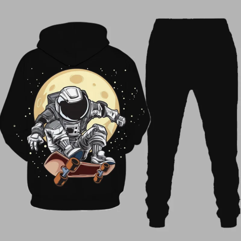 

2021 Fahion Hot New Men's 3D Hoodie Set 3D Print Fashion Fine Pattern Full Set Clothing Men's Outdoor Leisure Hoodie Sets