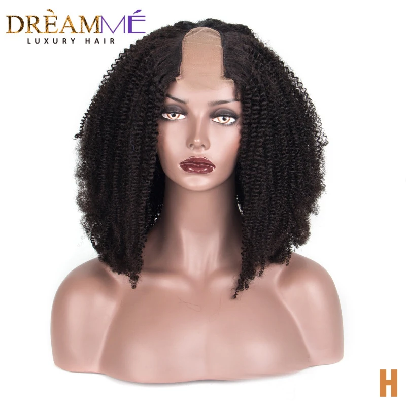 

Парик из 100% монгольских натуральных волос, кудрявый, U-образный, размер 2 х4 дюйма, густота 130%