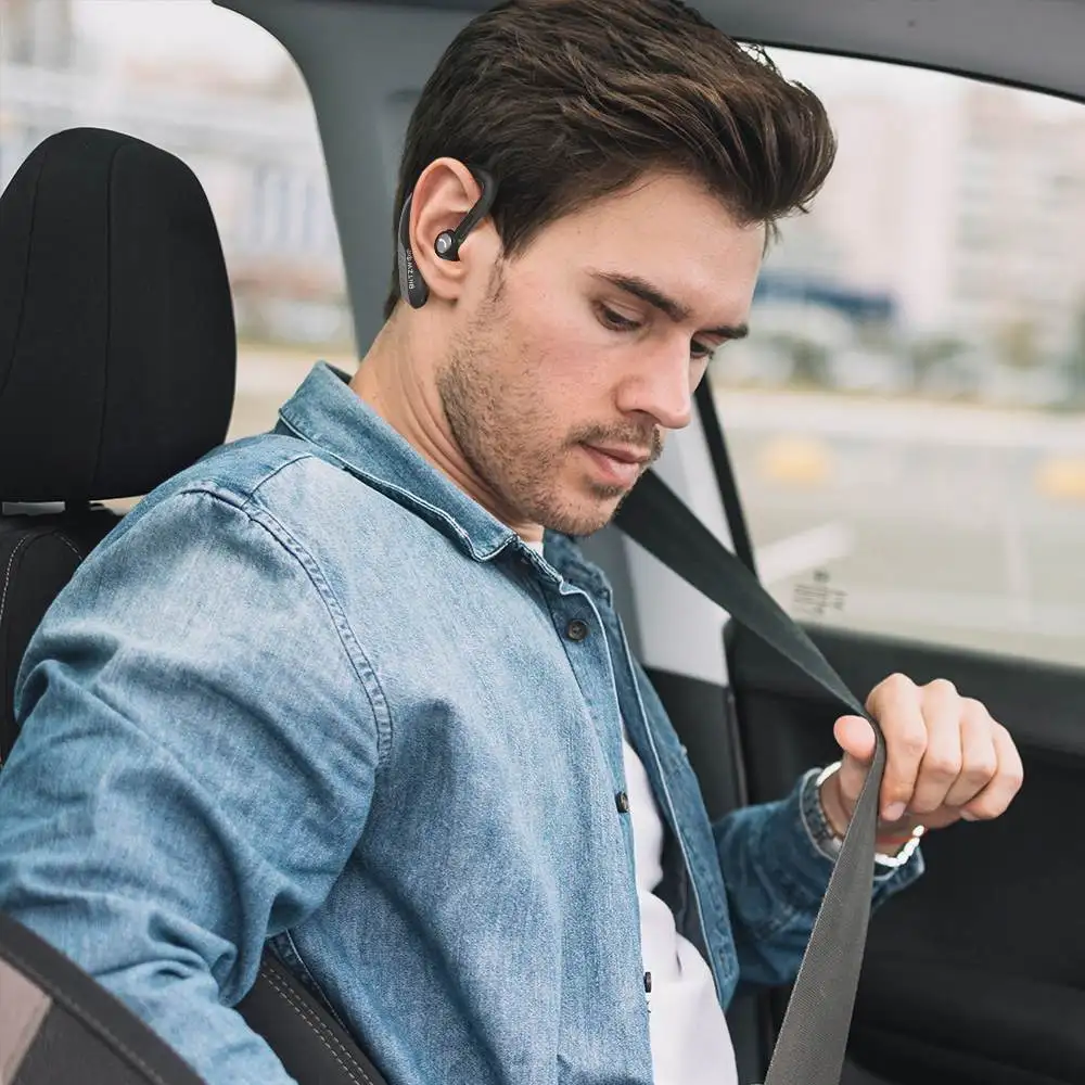 BlitzWolf динамические стерео наушники IPX5 bluetooth 5,0, светильник для одного бизнеса, спортивные наушники с крючком, гарнитура с громкой связью, HD звонки, наушники