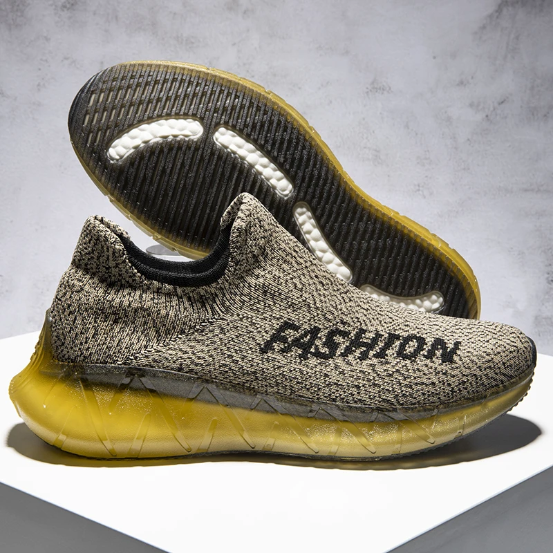 

2020 men's autumn and winter knitted casual shoes old Beijing cloth shoes sports casual walking shoes (walker)