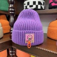 2022 new beanie womens hat autumn winter knitted wool men caps brimless pullover hat multicolor warm fashionable skullies adult