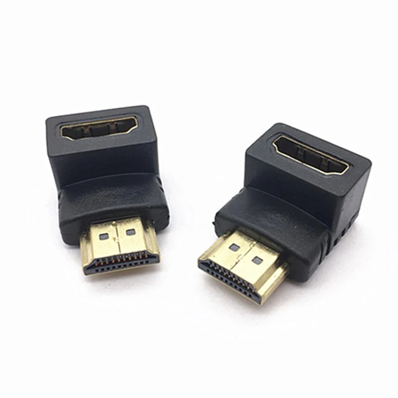 1 шт. адаптер HDMI штекер-гнездо 90 градусов прямоугольный угловой удлинитель