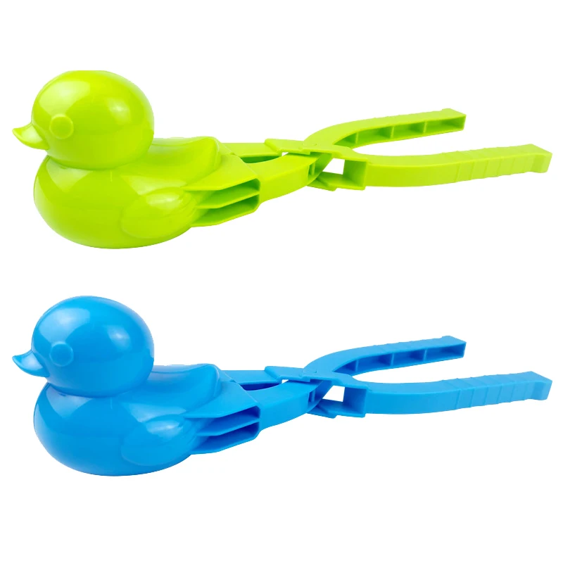 

Duck Shaped Snowball Maker Clip Children Outdoor Plastic Winter Snow Sand Mold Tool for Snowball Fight Outdoor Fun Sports Toys
