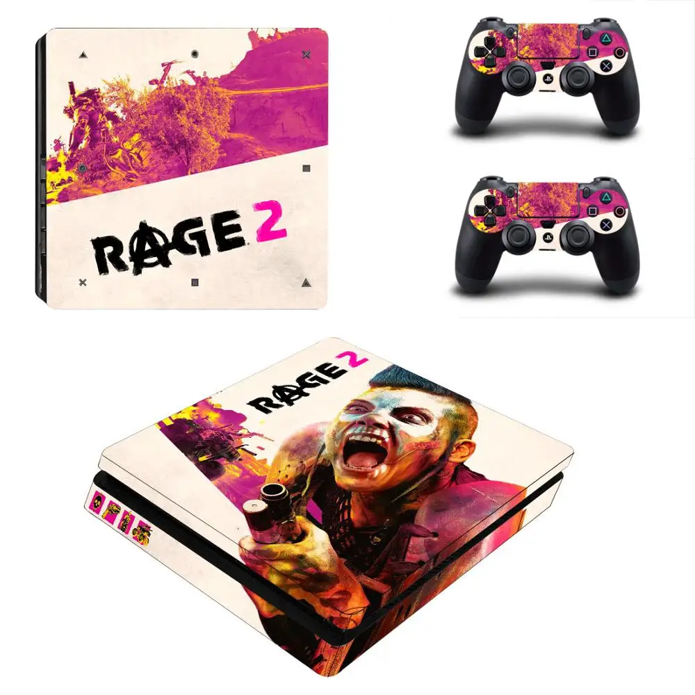 

Game Rage 2 PS4 Slim Sticker Play station 4 Skin Sticker Decal Cover For PlayStation 4 PS4 Slim Console & Controller Skins Vinyl