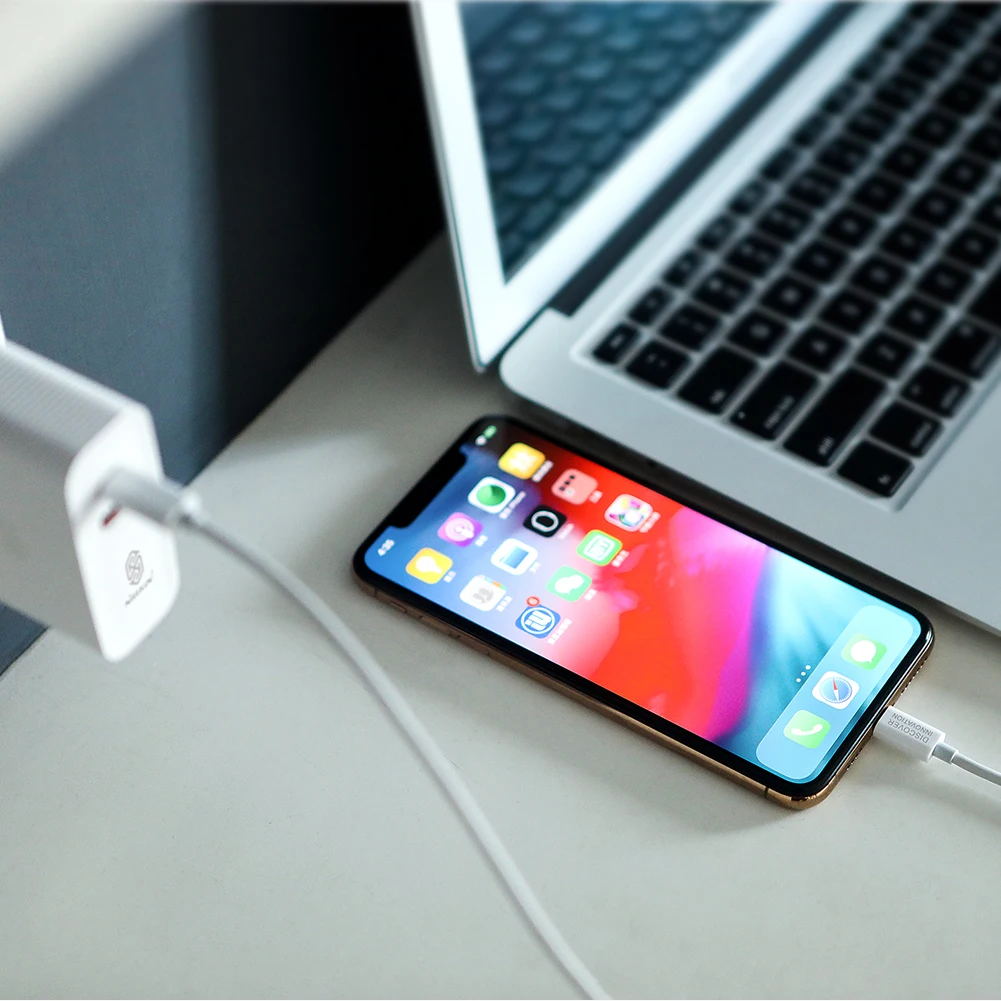 Nillkin Superspeed Usb кабель type-C для освещения 3A для iPhone X Xr Xs Max Быстрая зарядка с зарядным устройством type C PD для iPad Pro 10,5