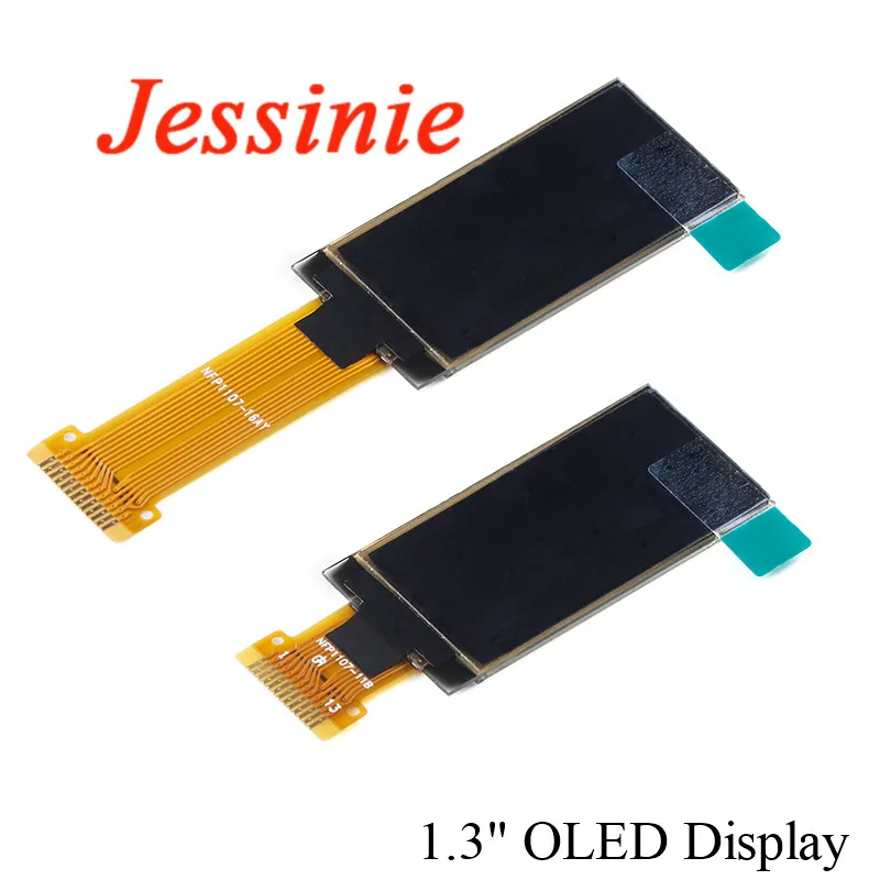 Фото 1,3-дюймовый OLED-экран 1,3-дюймовый 12864 ЖК-дисплей со светодиодной подсветкой 128x64 SH1107 Драйвер SPI/IIC Интерфейс I2C Белый 13Pin №1