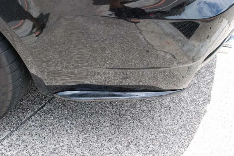 K стиль боковой разветвитель для заднего бампера из углеродного волокна спойлер