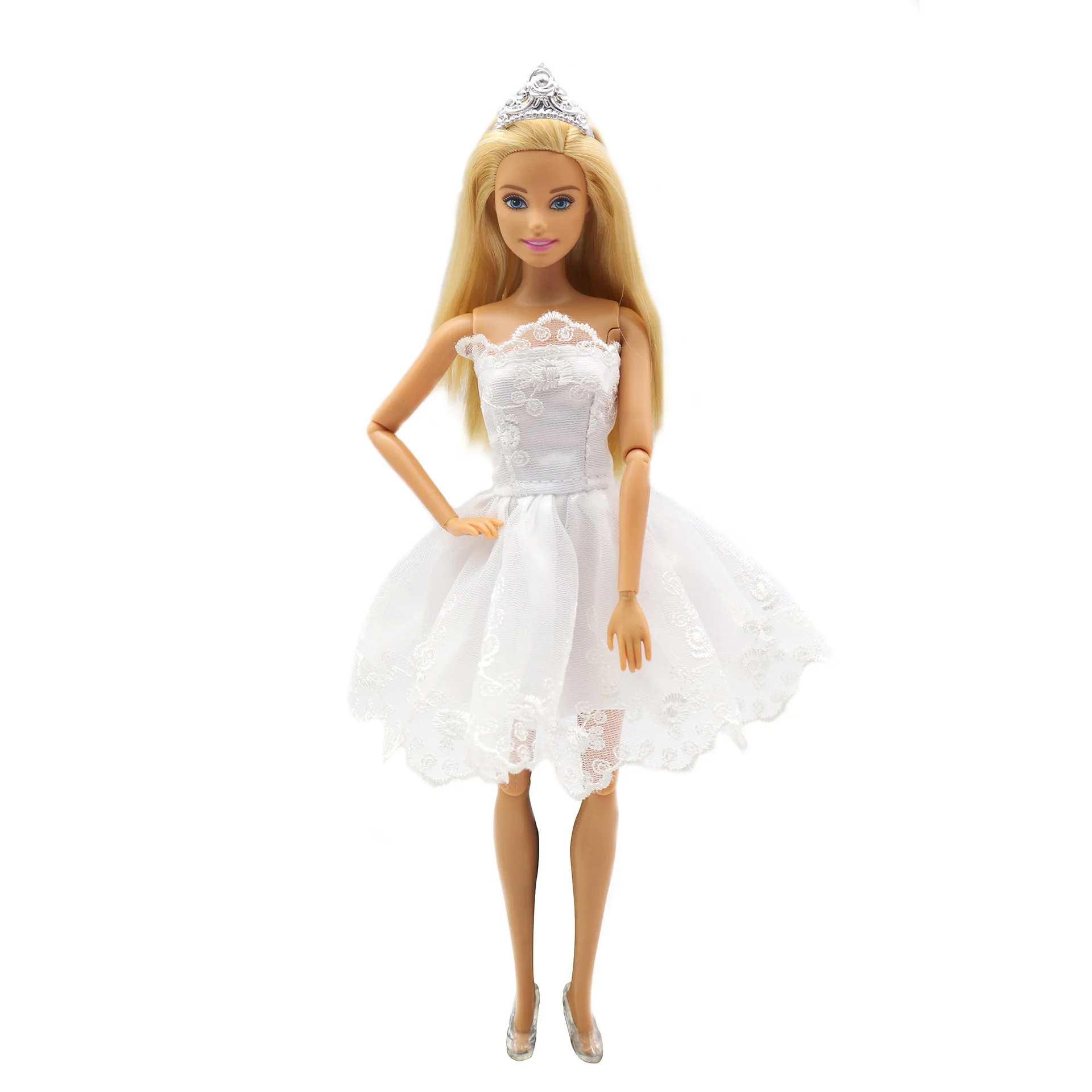 

Violet Princess Dress Outfits for Barbie 1/6 FR BJD Doll Clothes Accessories Play House Dressing Up