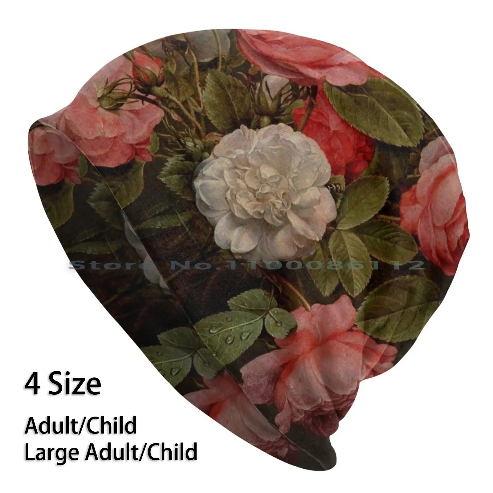 

Jacob Van Hulsdonck , " Roses In A Glass Vase " C. 1640-1645 Beanies Knit Hat Jacob Van Hulsdonck Roses In A Glass Vase Flower