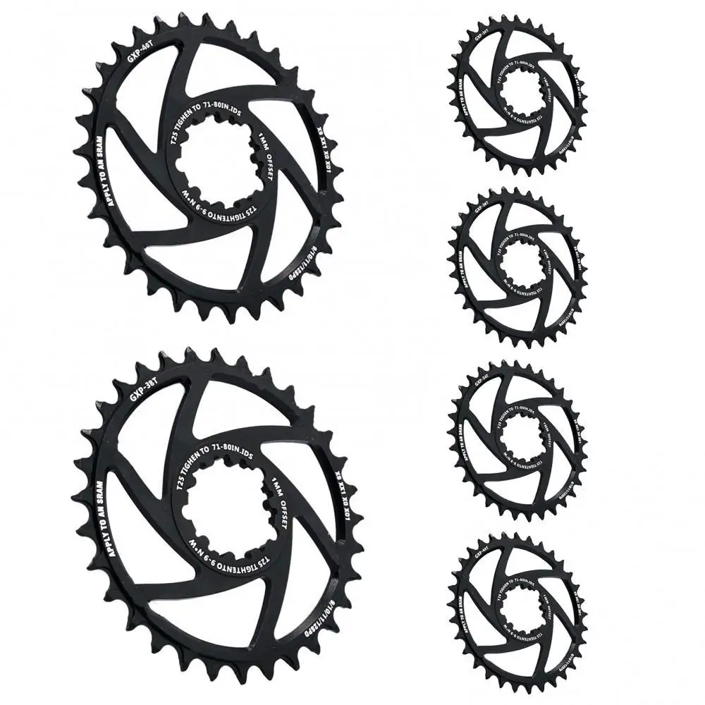 

MTB Bike Bicycle GXP Single Speed Chainring 30T/32T/34T/36T/38T/40T Offset 1mm