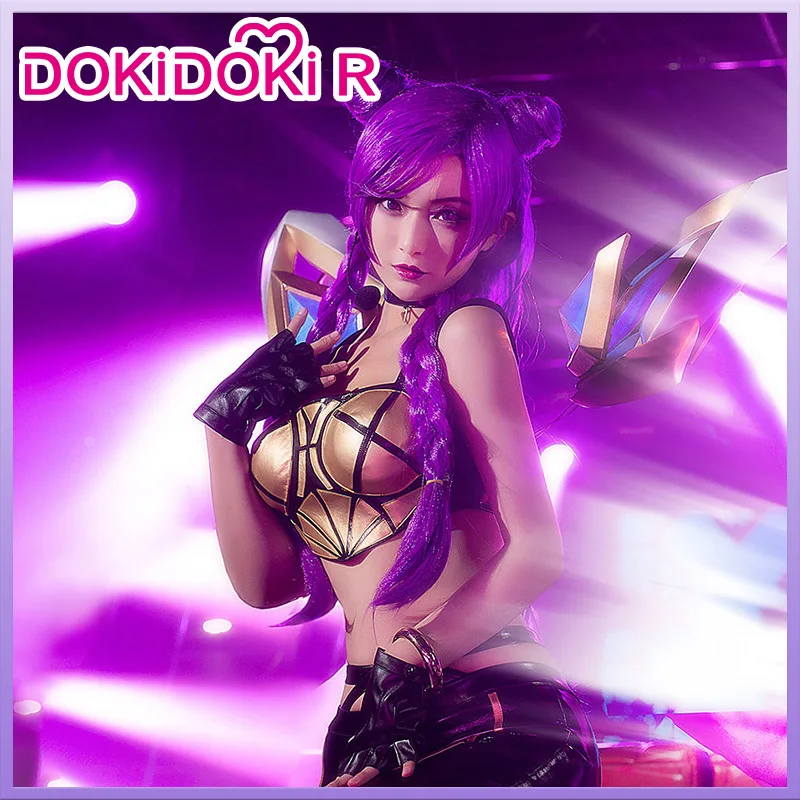 DokiDoki-R костюм для косплея LOL KDA Kaisa женский K/DA на Хэллоуин | Тематическая одежда и