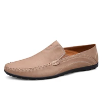 37 46 for men dress shoes man cowhide loafers shoes for men moccasins leather shoes man fashion classics peas shoes