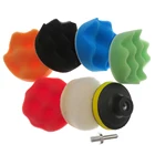 Набор полировальных накладок 8 шт.компл. 3 4 5 6 дюймов, губка для чистки, аксессуары из искусственной шерсти, подкладка для автомобиля, ремонт фар