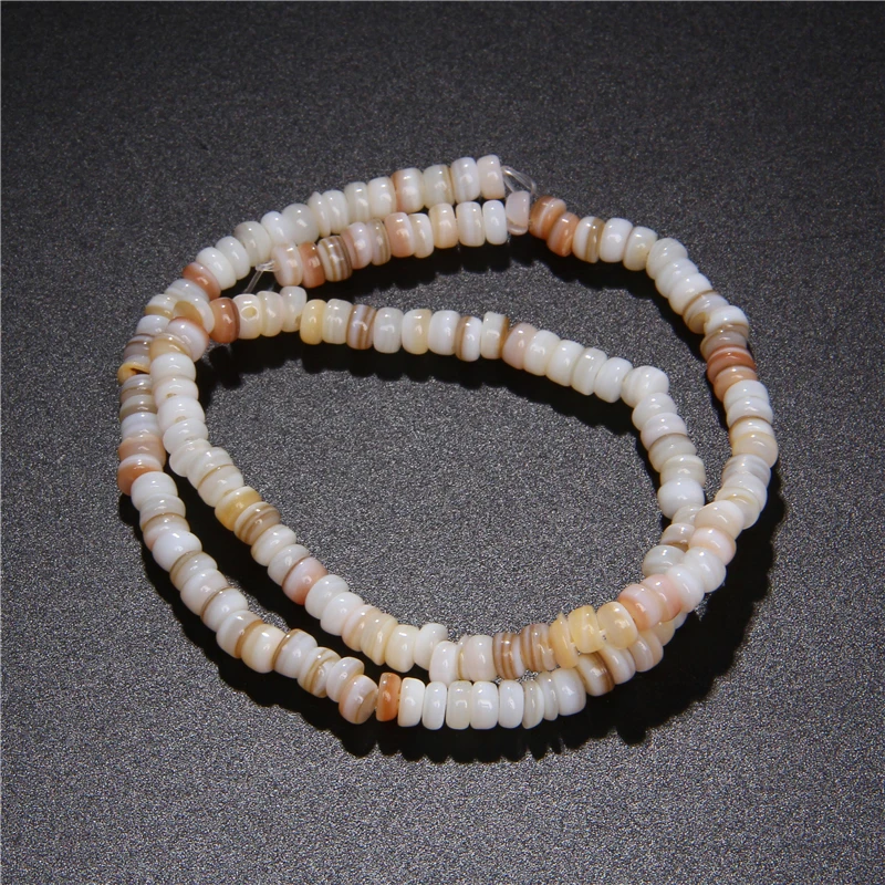 

6mm Natural shell beads real Mother Of Pearl Shell Beads Loose Freshwater Shell Chip Charms beads women Jewelry making bracelets