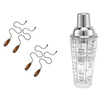 400ml bottle mix scale cocktail shaker vibrator bar tool with 4pcs ceiling fan wooden pull chain extension pull chain cnim hot
