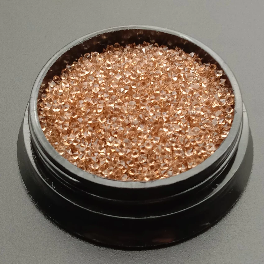 SS2crystal yellow 1 коробка/1440 шт стеклянные Хрустальные Стразы для ногтей дизайн ювелирных изделий микро Стразы для 3D украшения для ногтей 1,2 мм - Цвет: SS2crystal yellow
