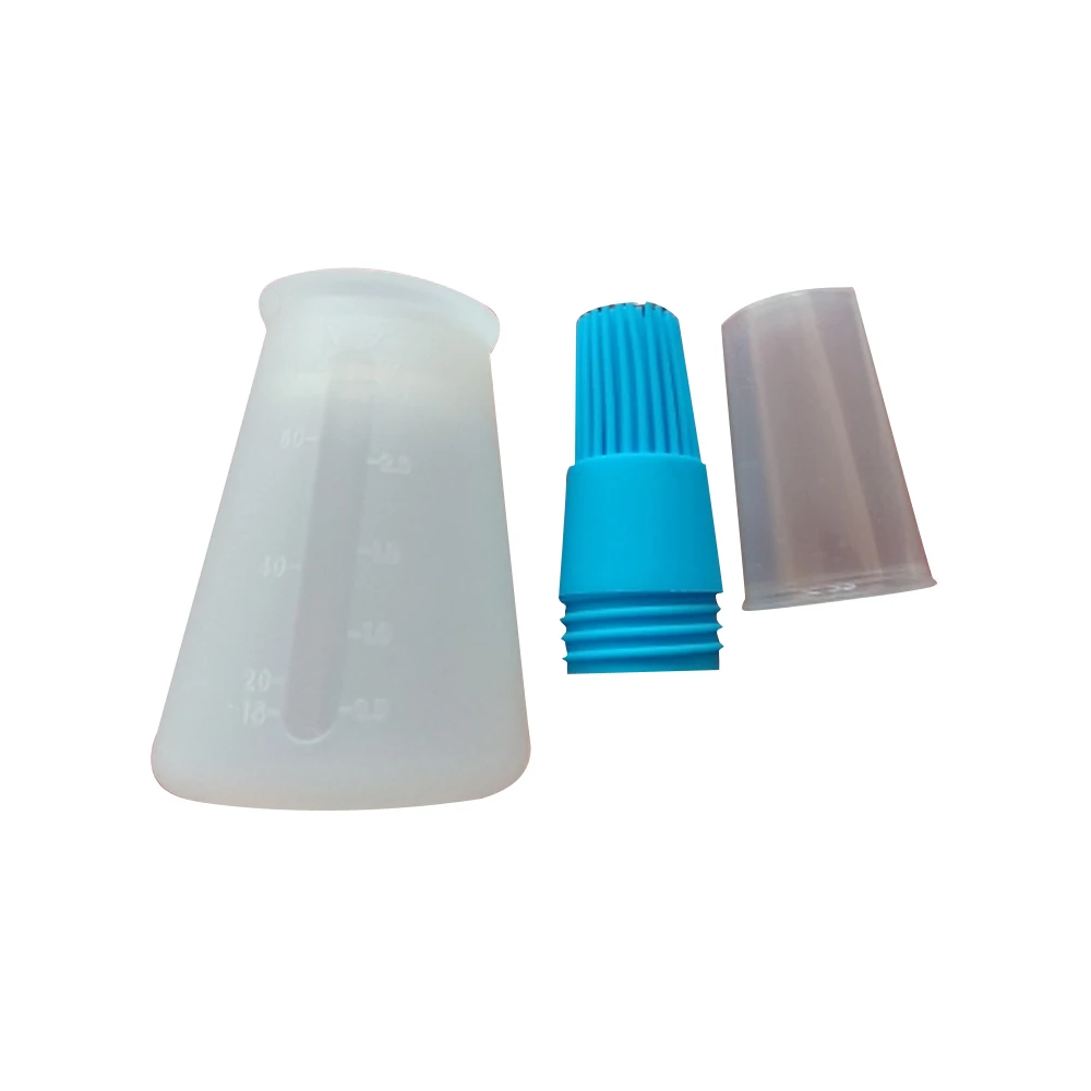 1/3 шт. портативная силиконовая бутылка для масла щетка гриля с крышкой выпечки