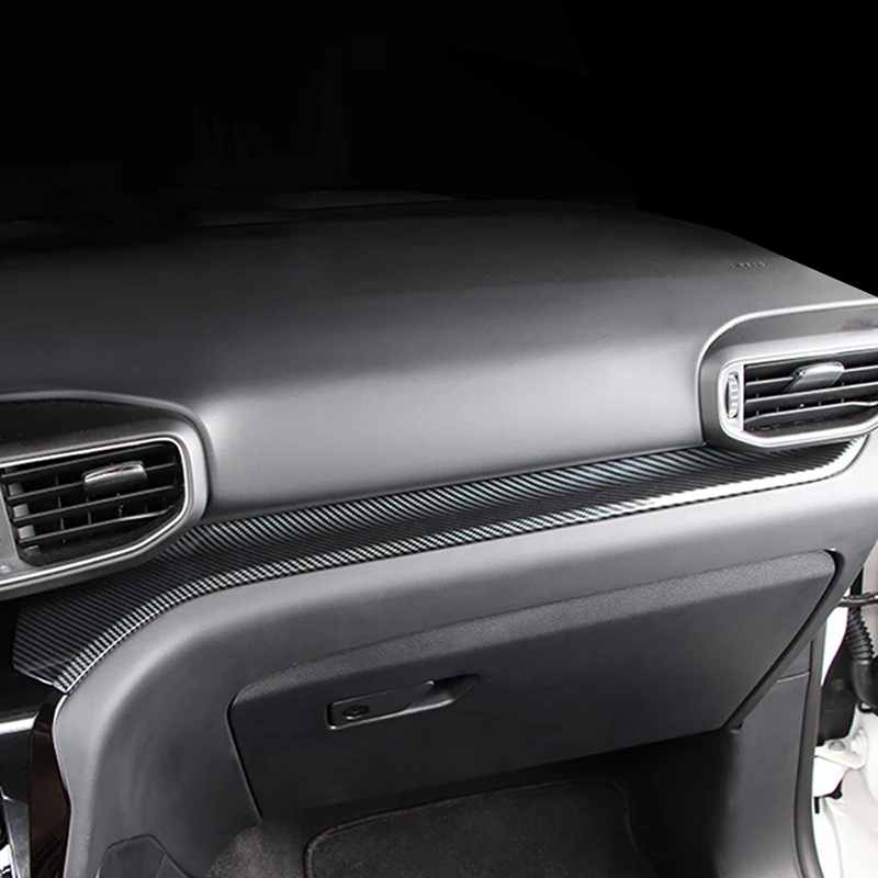 

LHD!! For Ford Explorer U625 2020 2021 2022 Carbon Style Front Seats Middle Console Panel Frame Strips Cover Trim Car Styling