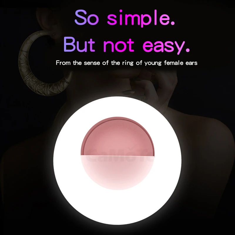 Светодиодный кольцевой светильник для селфи портативный студийной фотосъемки с