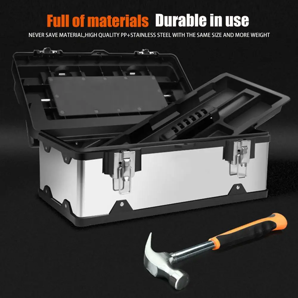 17 дюймов/20 дюймов металлический ящик для инструментов хранения запираемый