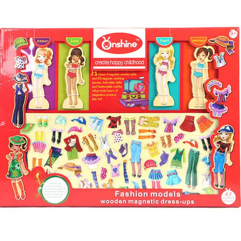 63 шт. детские развивающие игрушки строительные головоломки магнитные милая