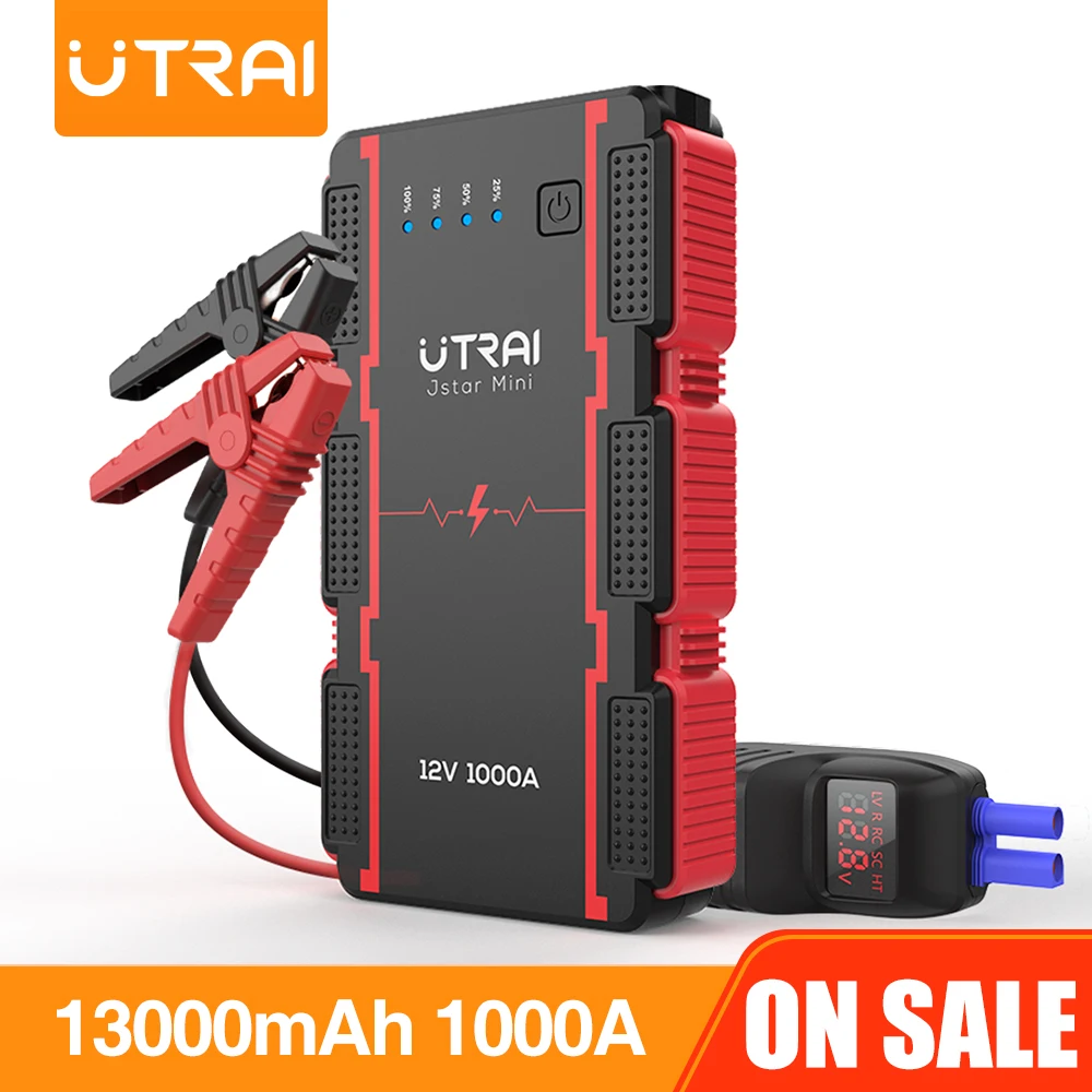 

Car Battery Charger Jump Starter 13000mAh 1000A UTRAI Portable Power Bank Emergency Auto Booster Starting Device