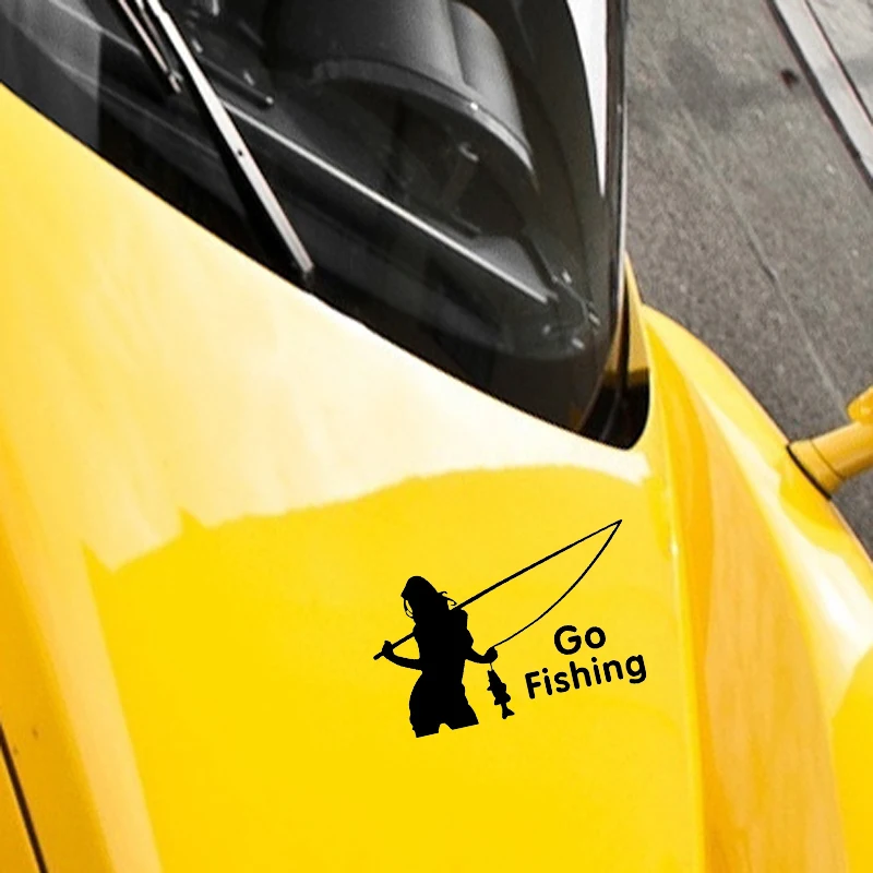 Новинка 2020 популярная Виниловая наклейка для автомобиля Go Fishing Porsche 911 918/Cayenne/Macan