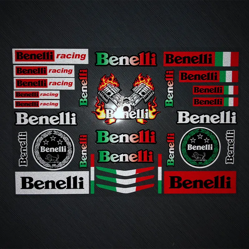 Светоотражающие наклейки Benelli racing для мотоциклетного шлема Tank-pad Side Box