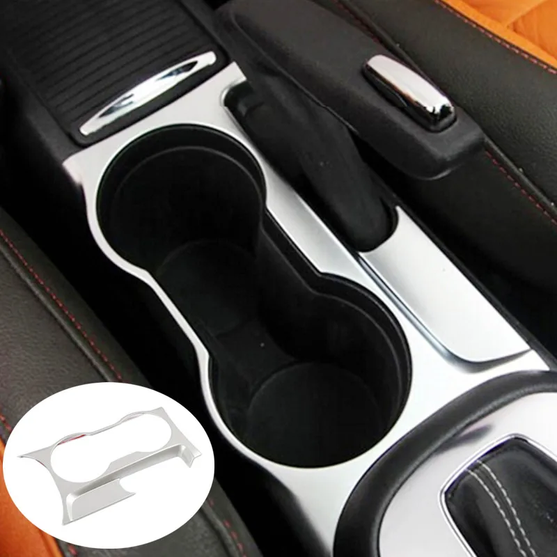 

For Opel Mokka Buick Encore 2013 14 15 16 17 18 LHD Car Front water cup frame cover trim car styling Accessories ABS Matte 1pcs