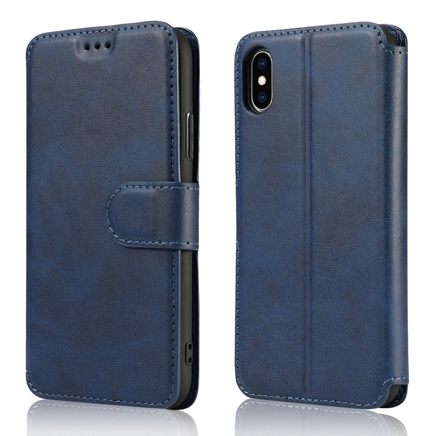 Для iPhone XR XS MAX 8 Plus 7Plus 8 7 6Plus 6S 6 5s 5 Чехол Флип кошелек ТПУ кожа мягкий чехол