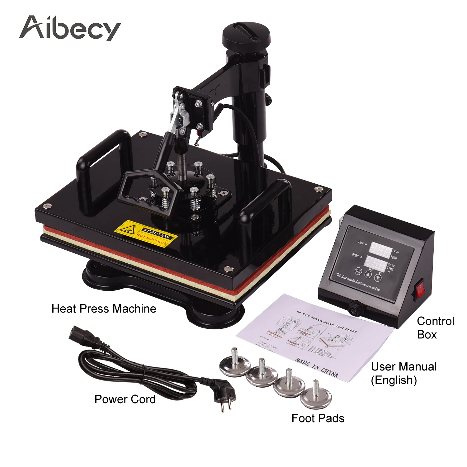 Aibecy 12*15 дюймов комбинированный термопресс машина профессиональная двойная