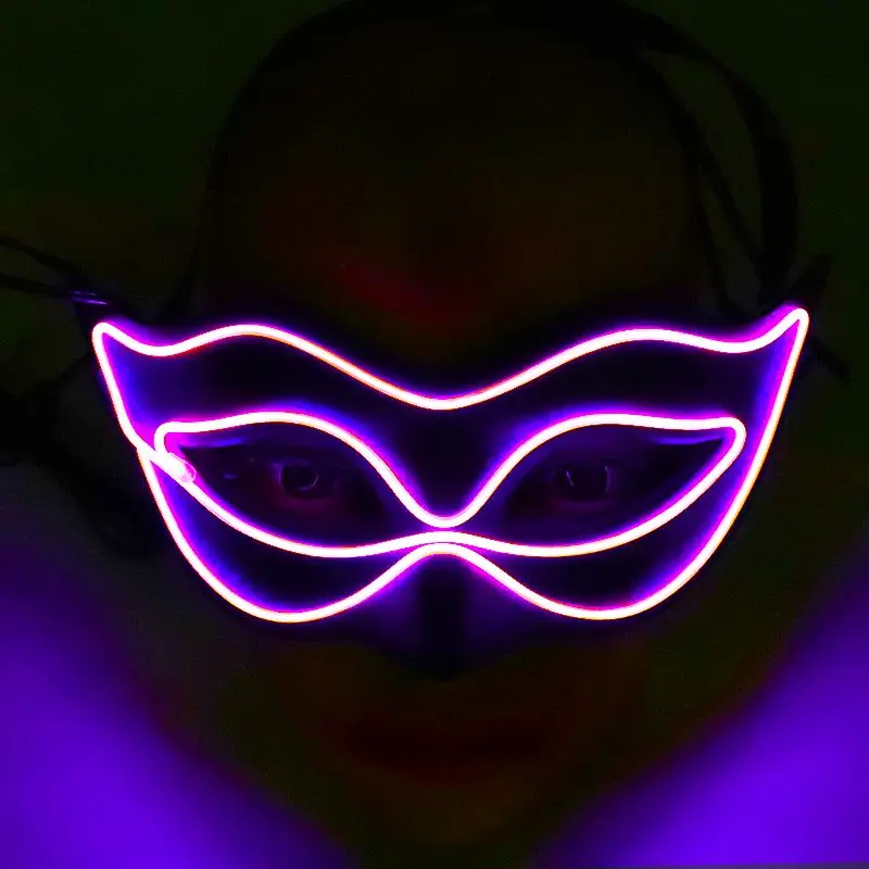 Маска пеннивайза для Хэллоуина светящаяся Маскарадная маска принцессы верхняя