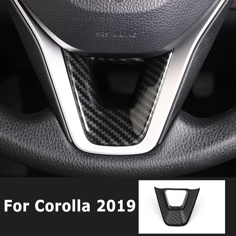 ABS углеродное волокно для Toyota Corolla E210 2019 2020 аксессуары кнопки рулевого колеса