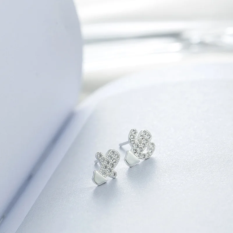 Женские серьги кактус из сплава 925 пробы роскошные брендовые свадебные украшения