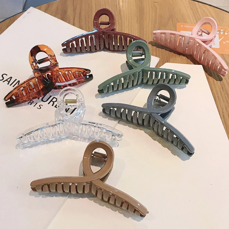 

Women Hair Clip Acrylic Hairpins Cross Girl Washing Tools Decoration Accessories SK88