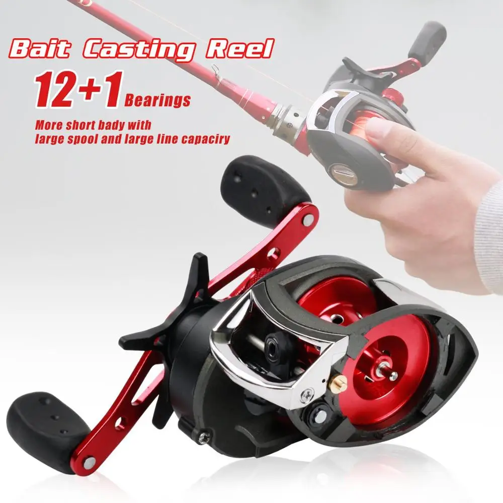 FDDL 12 + 1BB 8 1: 1 кг МУЛЬТИПЛИКАТОРНАЯ катушка для ловли рыбы Carretilha de pesca
