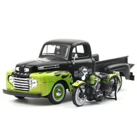maisto 124 harley davidson 1948 fl panhead 1948 ford f 1 pickup die cast precision model car model collection gift