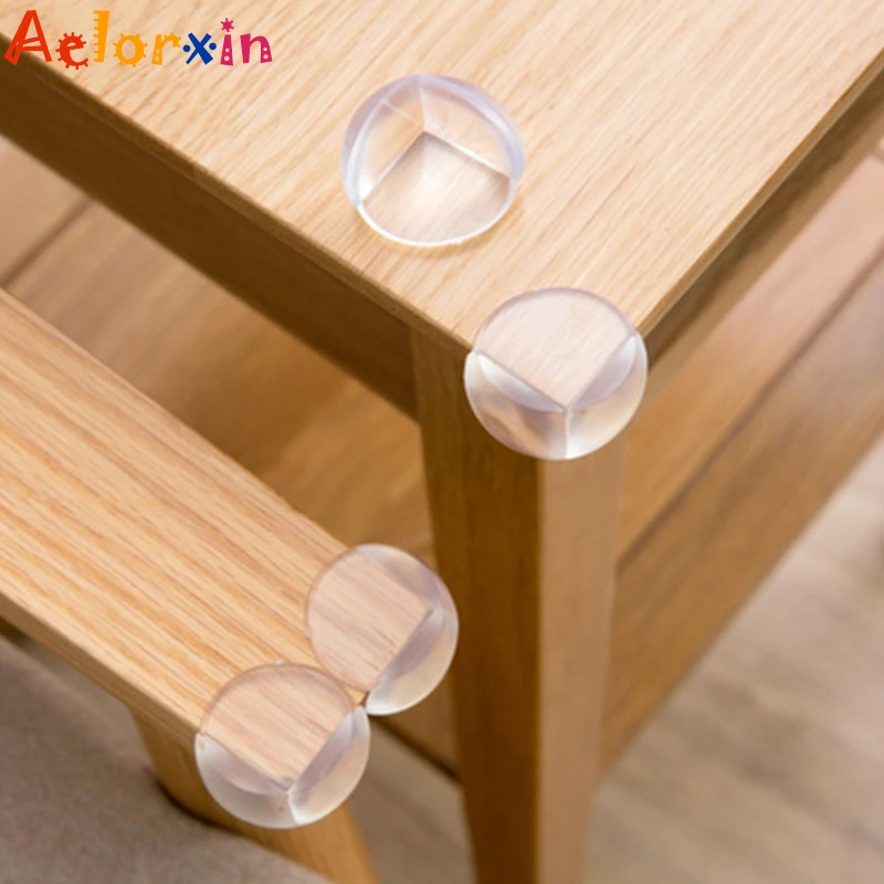 Protector de silicona de seguridad para ni&ntilde;os y beb&eacute;s, cubierta de protecci&oacute;n para bordes de esquina de mesa, anticolisi&oacute;n, 8 unids/lote-0