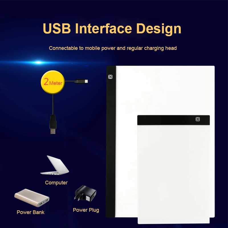 Светодиодный светильник с регулируемой яркостью A4/A3 планшет инструменты