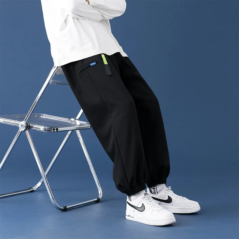 

Men's sports casual pants spring autumn trend loose tethered Leggings trendy brand Wei pants student Capris