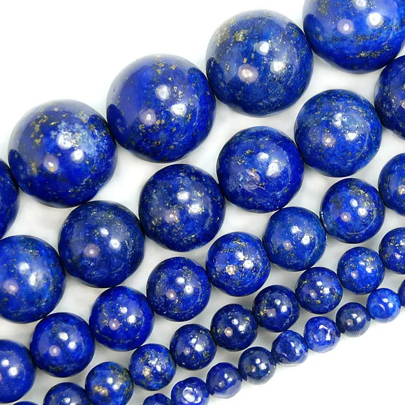 

Natural Lapis Lazuli Gems Beads 15" 4 6 8 10 12 14mm Pick Size