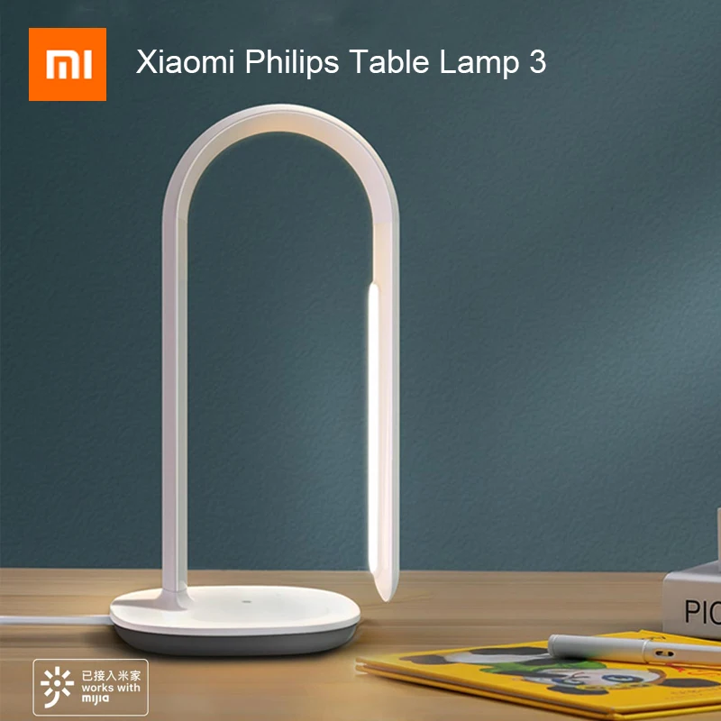 

Xiaomi Mijia Philips Desk Lamp 3 LED 3700K Wifi Smart Touch Dimming Desk Lamp Works With Mijia app Phone Remote Control