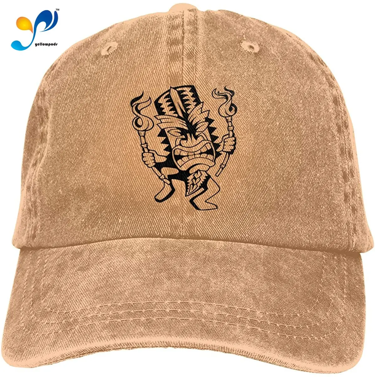 

Dancing Hawaiian Tiki Unisex Soft Casquette Cap Fashion Hat Vintage Adjustable Baseball Caps
