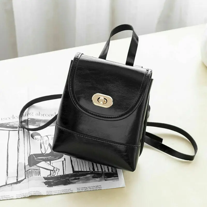 Местный сток женский мини рюкзак для девочек PU кожаный школьная сумка