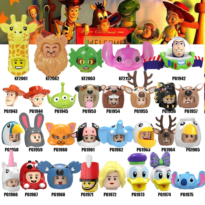 

Building Blocks Woody Gremlins Gizmo Stitch Tracy Dragon Alien E.T. Toys Action Figures For Children Christmas Toys