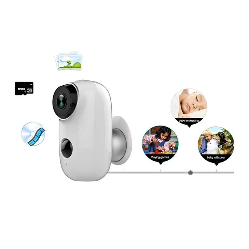6000Mah Battery Powered Wireless Ip Camera Wifi Hd Surveillance Waterproof Cctv Indoor Outdoor Ir Record | Безопасность и защита