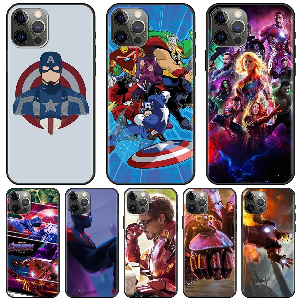 

Fortnite Marvel Standoff Phone Case For iPhone 12 13 11 Pro Max 13 12 Mini XS XR X 8 7 6s 6 Plus 5 5S SE 2020 Silicone Coque